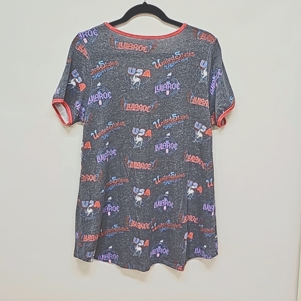 LuLaRoe Classic Tee, sweater like, Americana design - Picture 6 of 6